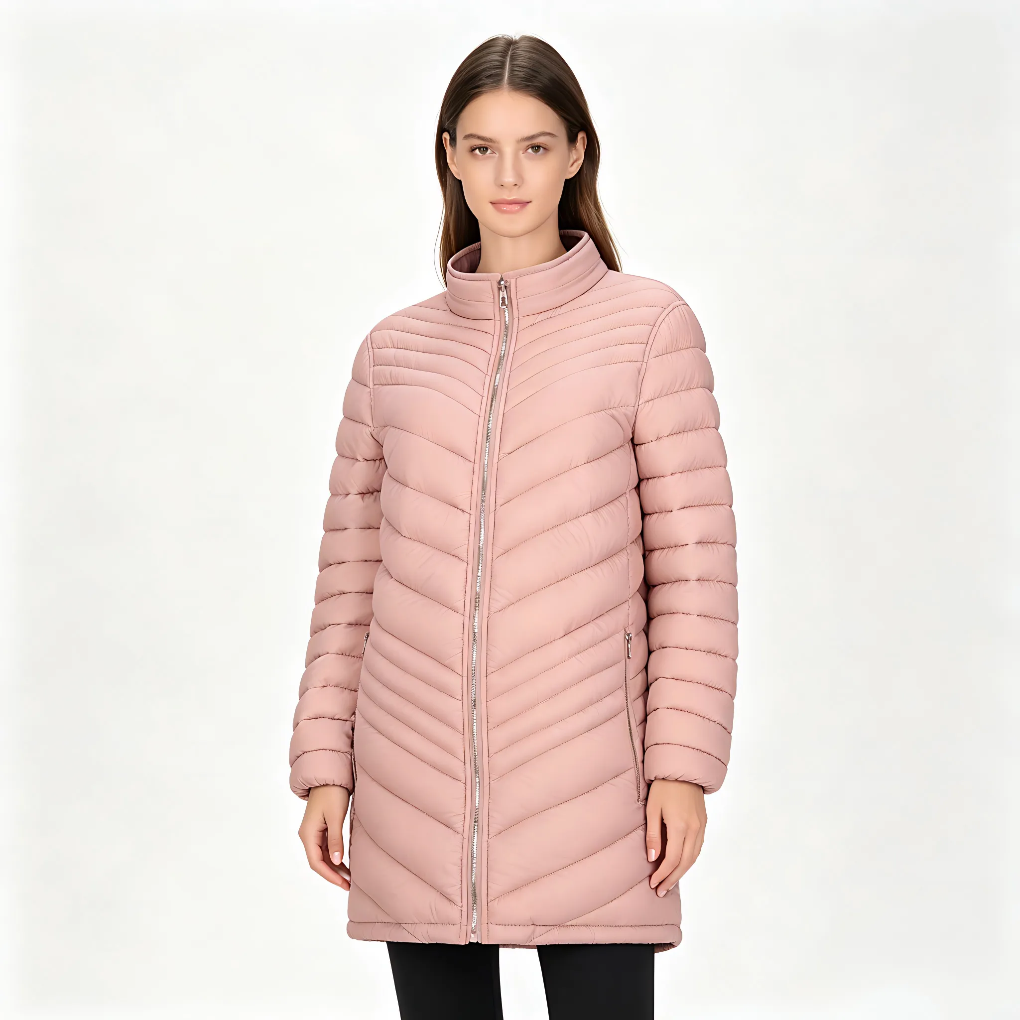Women's Plus-Size Reversible Padded Jacket