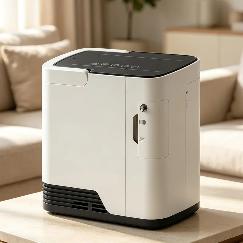 ZY-2JW Oxygen Concentrator with Side-Mounted Humidifier