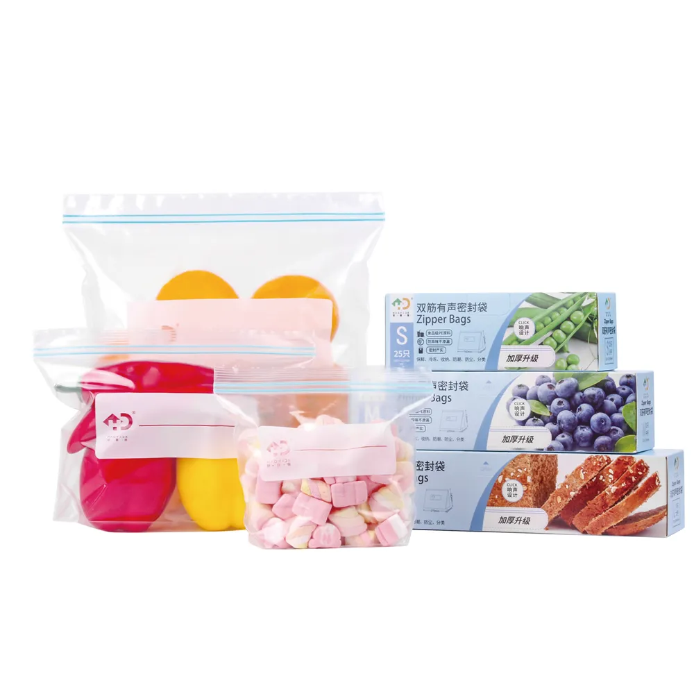 Leak-Resistant Double Zipper Storage Bags | Bulk Multipurpose Bags