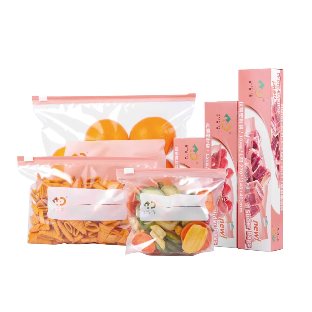 Slider Ziplock Bag Manufacturer | Smooth Seal Food Storage Bags