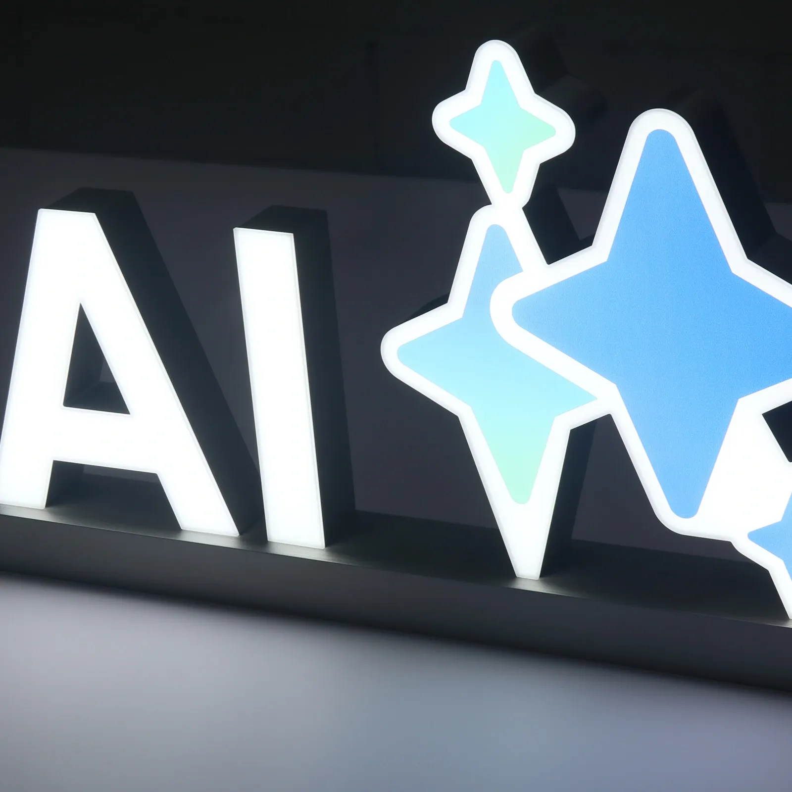Custom Tabletop Trimless Front-Lit Sign | 304/316 Stainless Steel UV Print