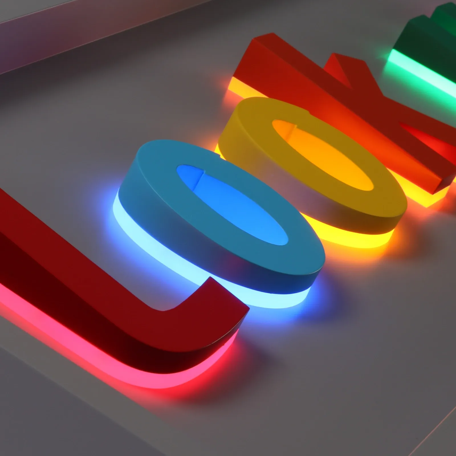 Custom Beveled Edge Backlit Hanging Sign | Recessed Tray IP65 Waterproof
