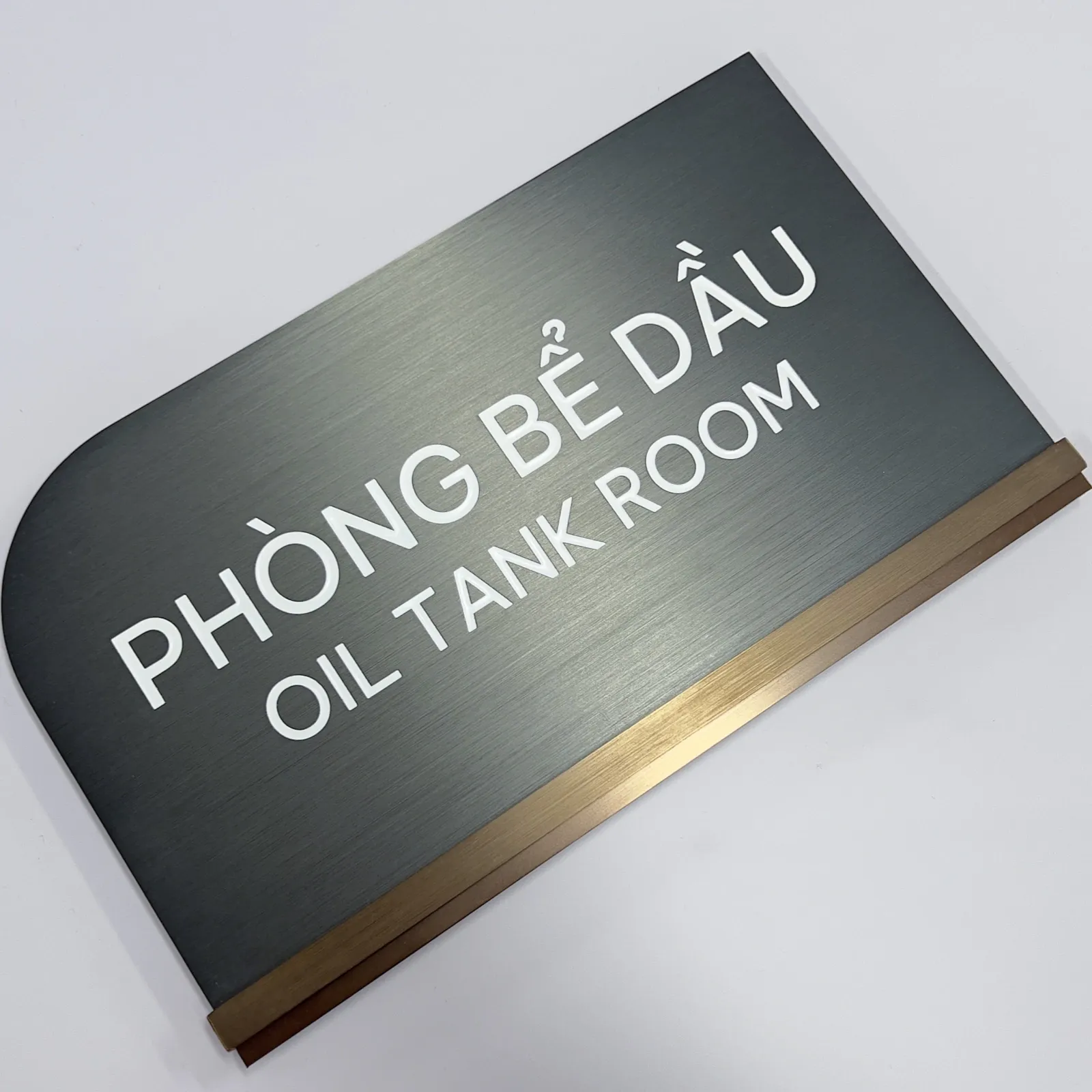 Custom Black Titanium Etched Door Sign | Brass Bronze Decorative Trim Plaque