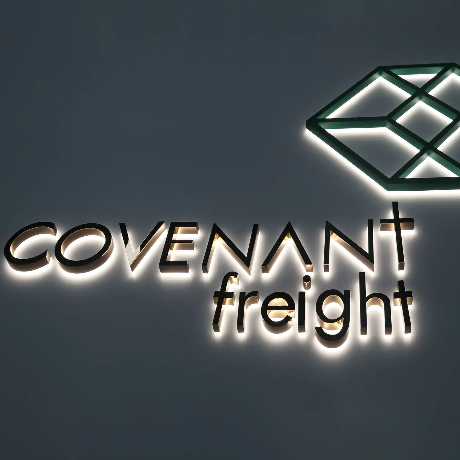 Custom Mirror Rose Gold Halo Lit Letters | PVD Stainless Steel Backlit Sign