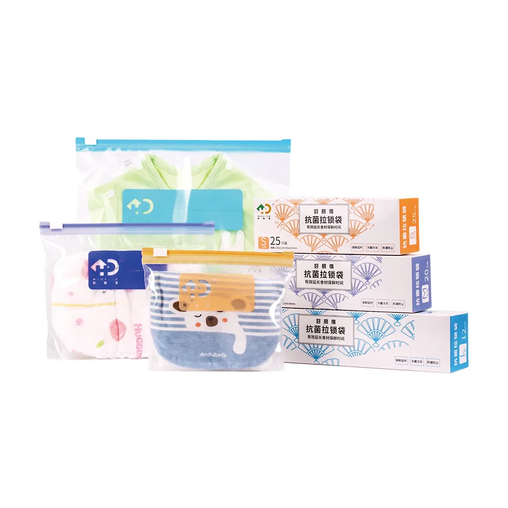 Custom Antibacterial Slider Zipper Bag Manufacturer | Zinc Ion Bags Bulk