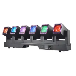 6-Beam Moving Head Light met hulp effecten