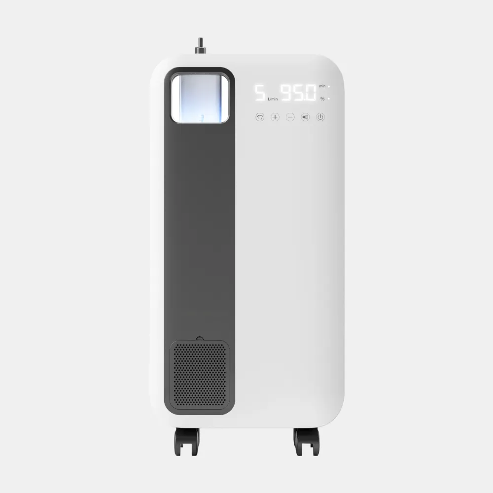 ZY-5CW Medical Grade Oxygen Concentrator for Home Use (1-5 L/min) with Atomization & Smart Control