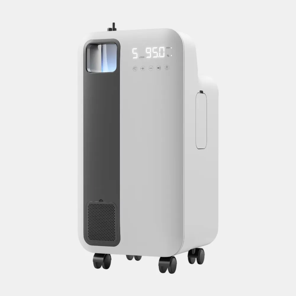 ZY-5CW Medical Grade Oxygen Concentrator for Home Use (1-5 L/min) with Atomization & Smart Control