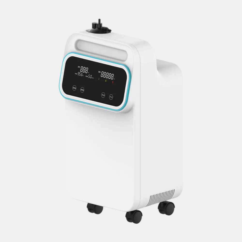 ZY-5TW Oxygen Concentrator | Arch-Handle Design & Panoramic Screen