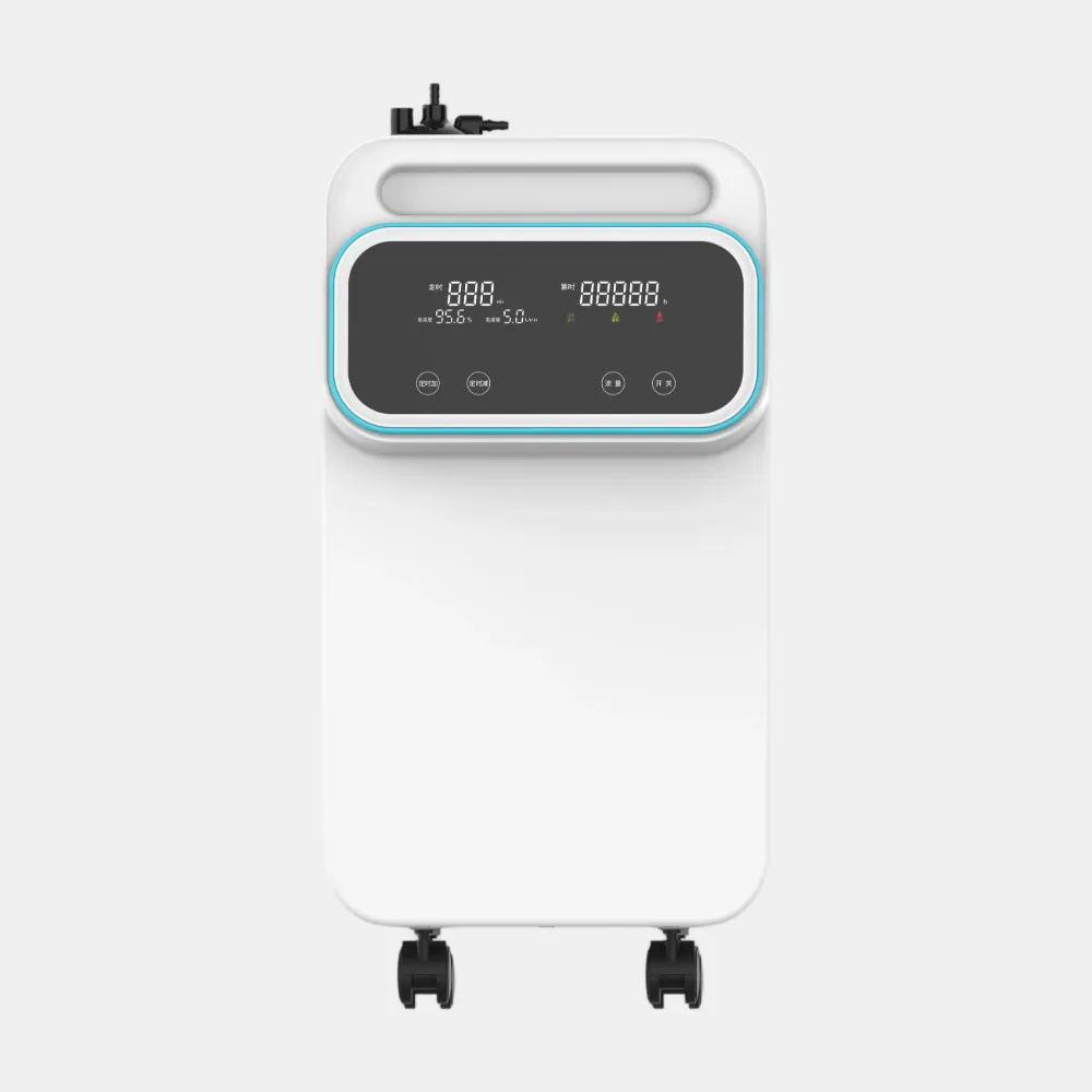 ZY-5TW Oxygen Concentrator | Arch-Handle Design & Panoramic Screen