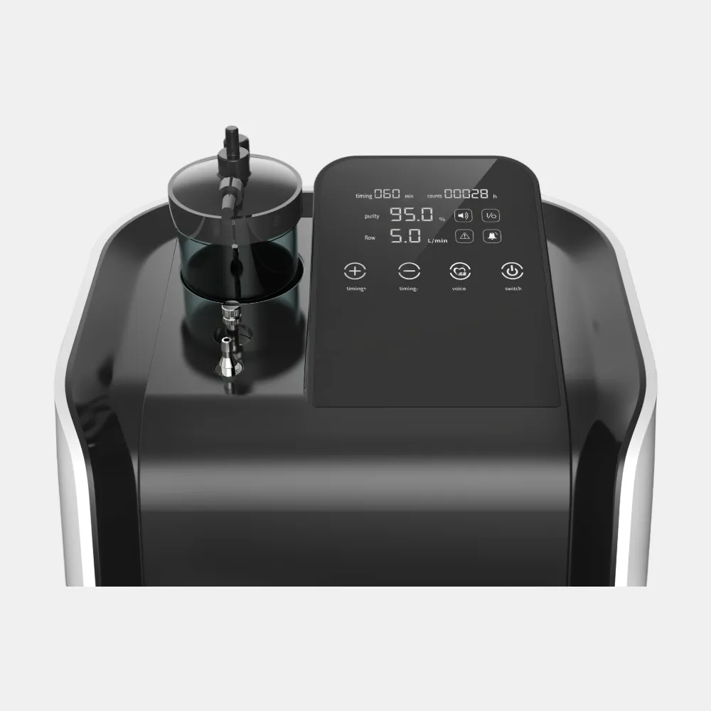 ZY-5KW Oxygen Concentrator | Top-Chamber Humidifier & Touch Screen 1-5L