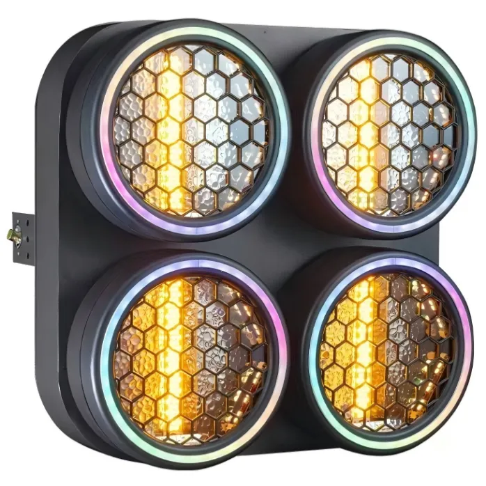 Lampu Mobil Gaya Retro 4-Mata dengan Pencahayaan Tambahan RGB
