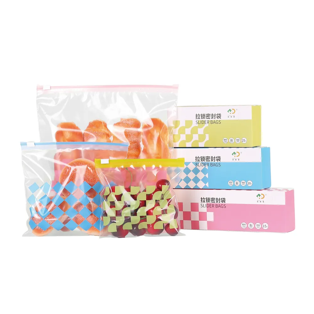 Zinc Ion Antibacterial Slider Bags Wholesale | Food Grade Storage Bags
