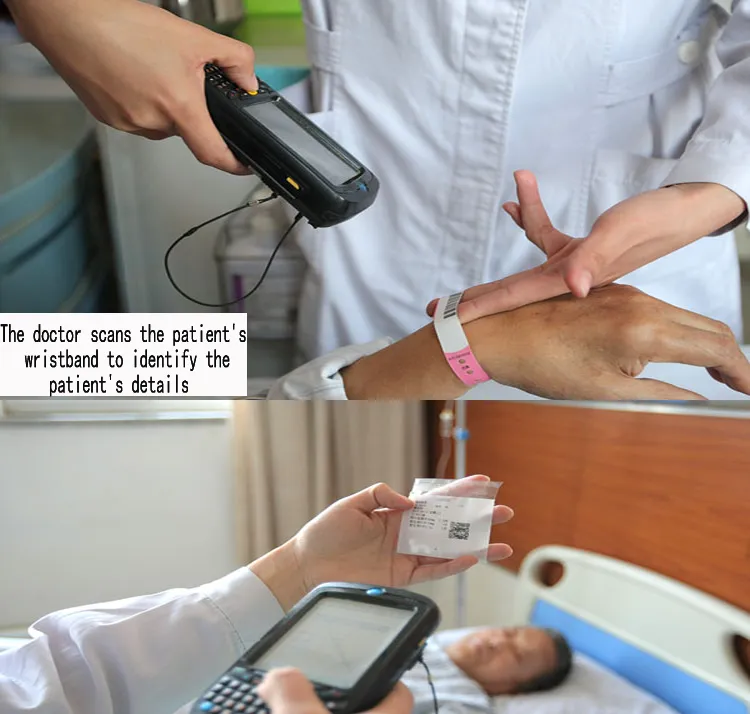 Duurzame polsbandjes van PVC voor medisch gebruik voor ziekenhuiszorg