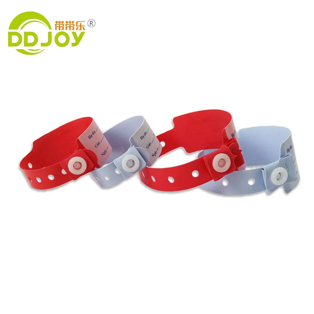Einweg-Druck-Patienten-ID-Medizinarmband - Anpassbares Krankenhauspatientenarmband mit optionaler RFID
