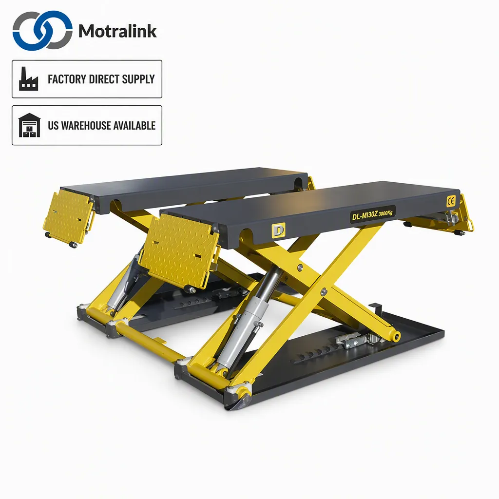 DALIQIBAO DL-MI30Z Mobile Scissor Car Lift 3 Ton Italian Imported Pump 1075mm Height Multifunctional Garage Tool
