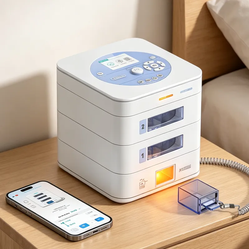 2-Tray Smart Automatic Pill Dispenser for Daily Care