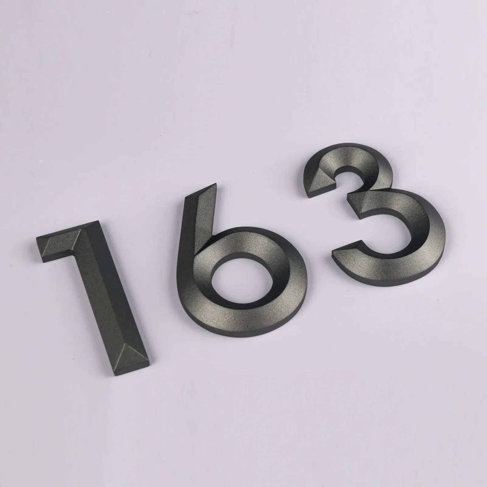 Individuelle 3D-Vikert Aluminiumbuchstaben | Mattgraue CNC-geschnittene Beschilderung