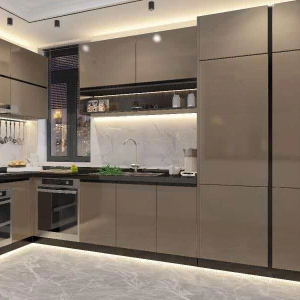 Solução de Painel de Armário MDF PET Matte para um Projeto de Interiores Comerciais