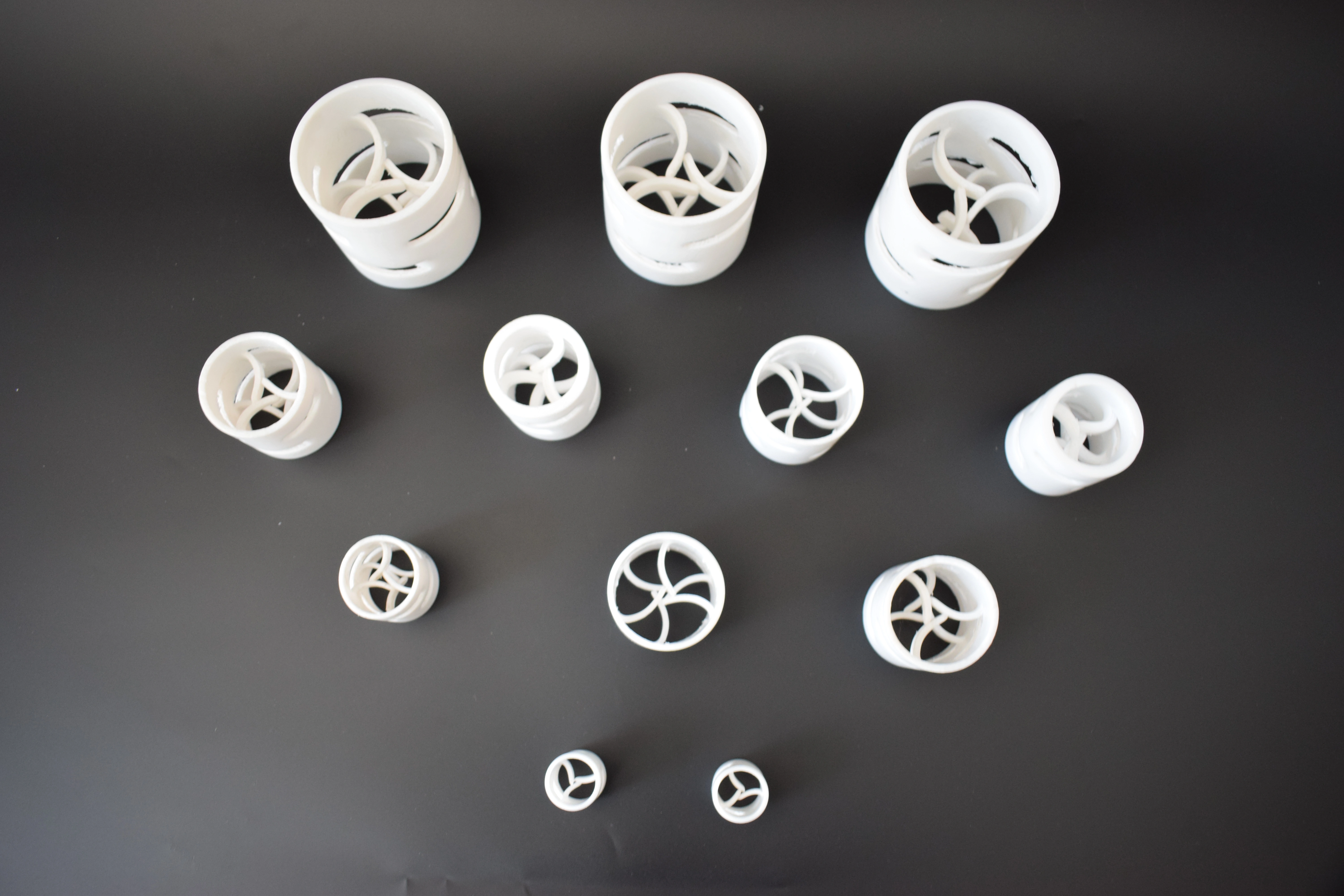 Eigene PTFE-Pall-Ringe | Chemikalienbeständige zufällige Füllkörper für Kolonnen