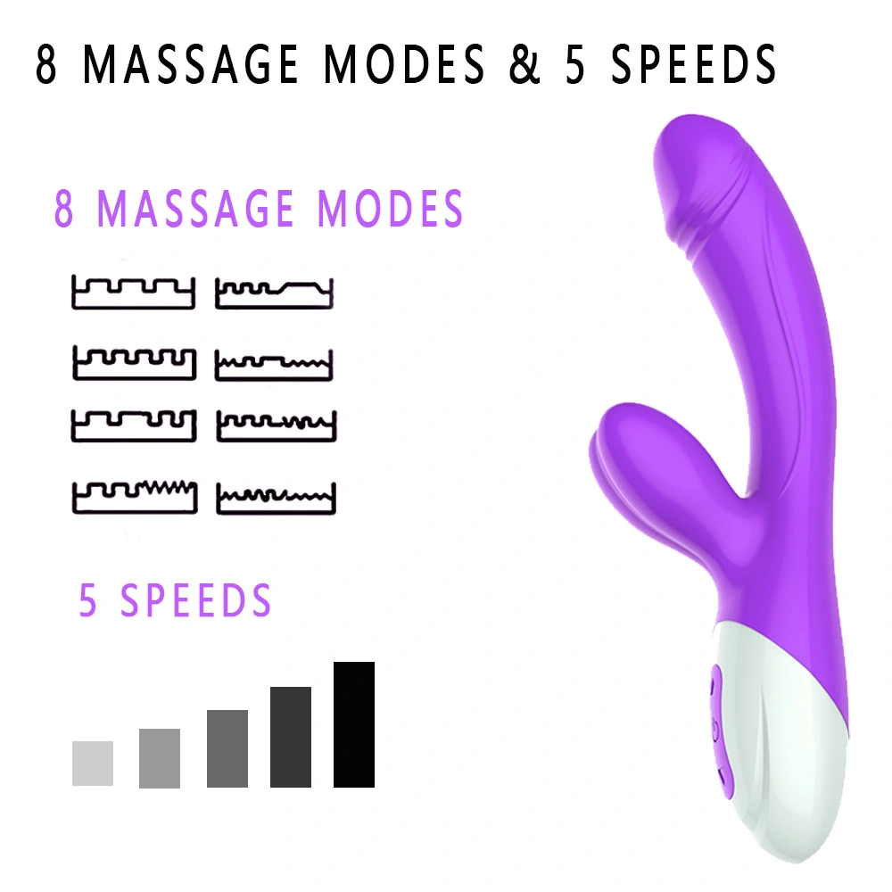 Silky Rabbit Dual-Stimulation Vibrator USB Rechargeable