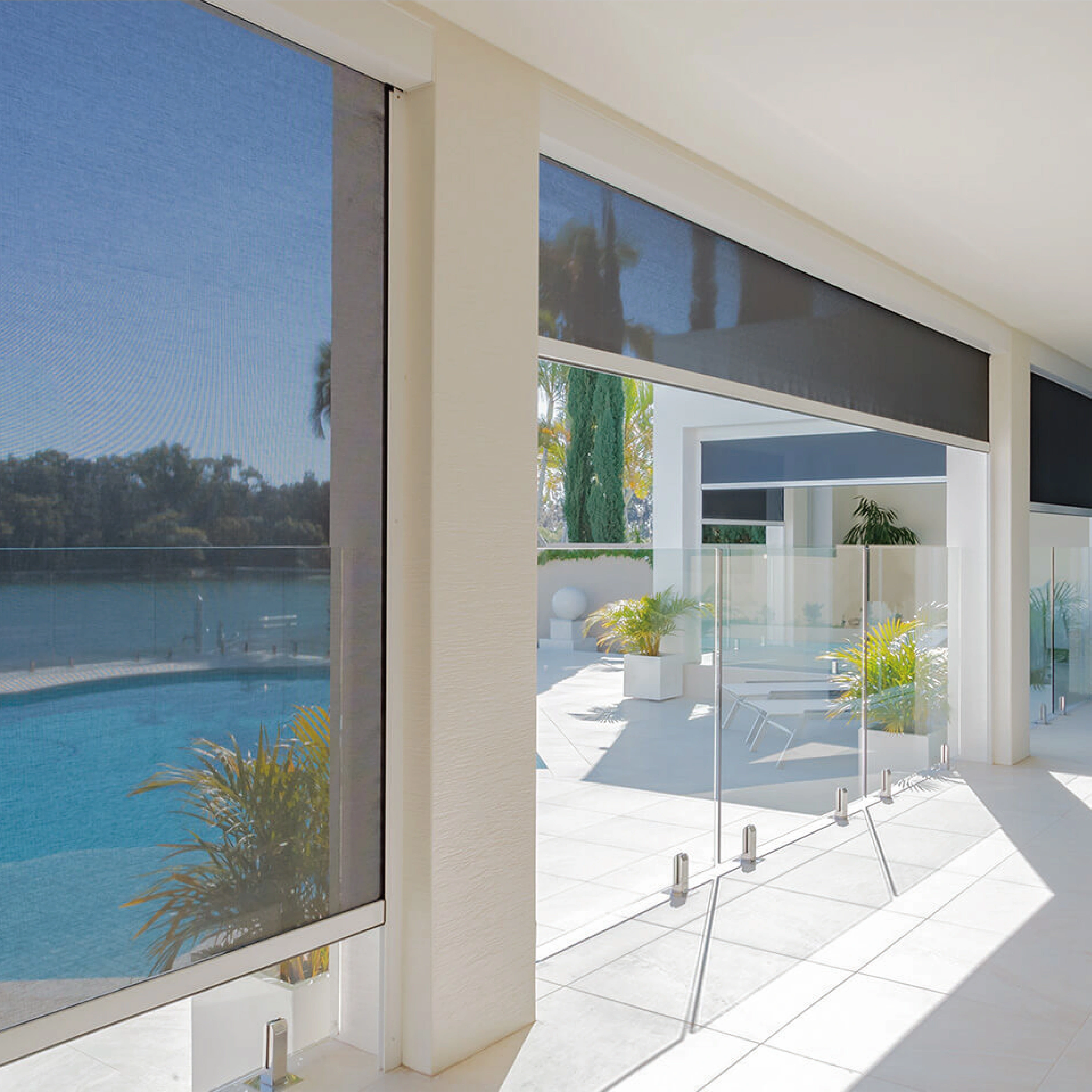Smart Motorized Roller Shades Custom Whole-Home Blackout Roller Shades