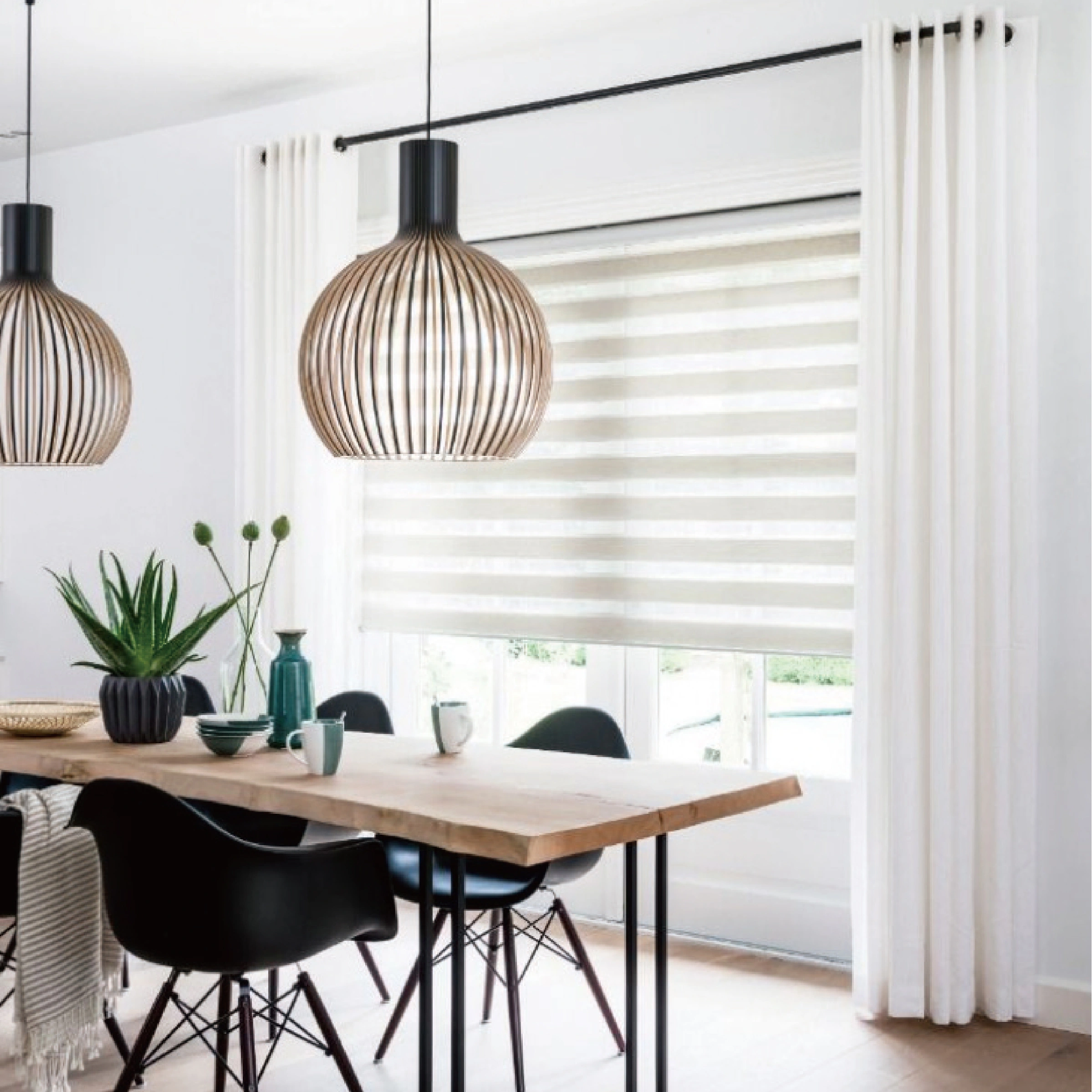 Soft Gauze Curtains | Double Layer Dimming Breathable Dustproof Window Treatments
