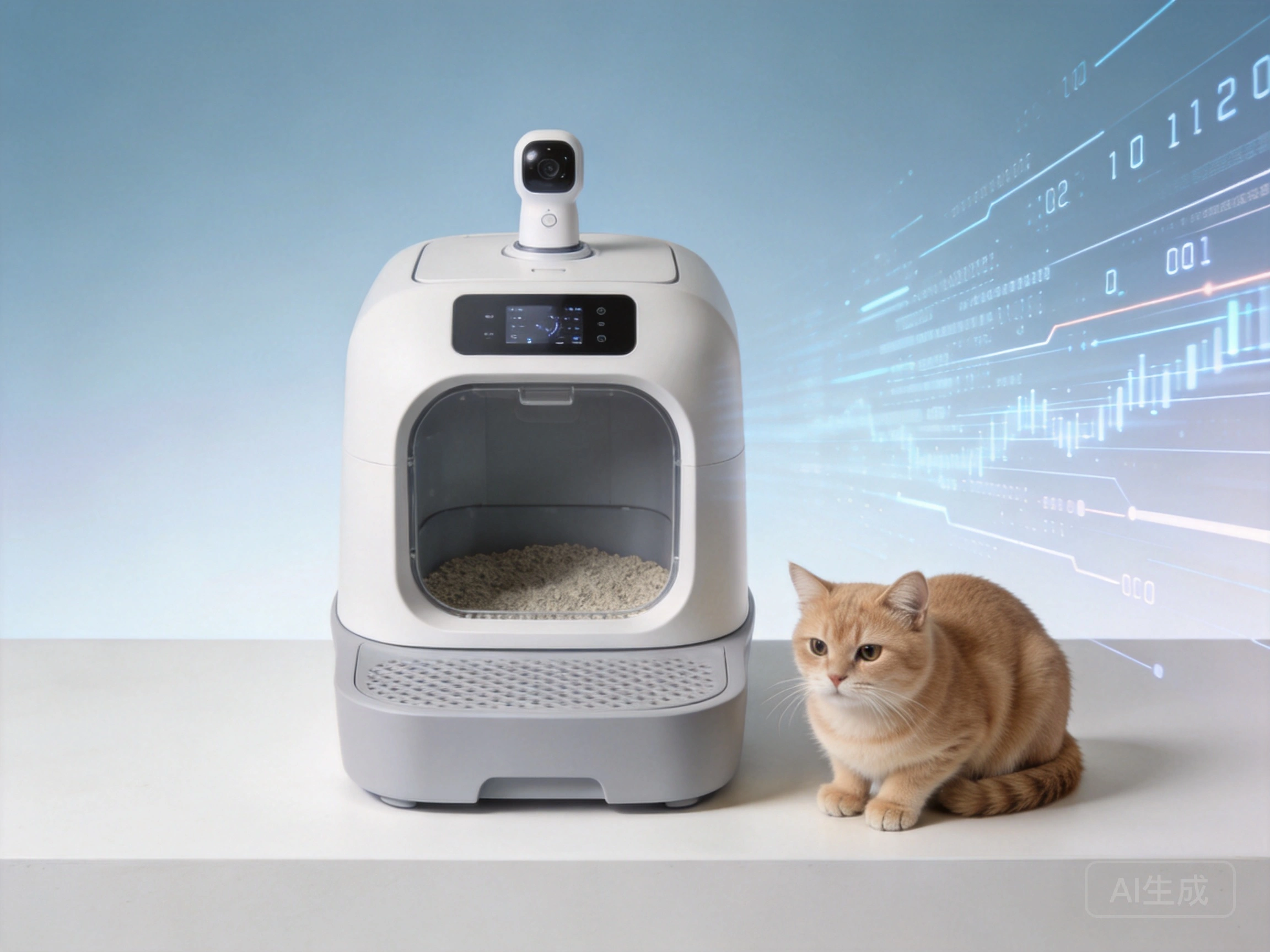 Smart Pet Dryer and Litter Box Combo for Cats
