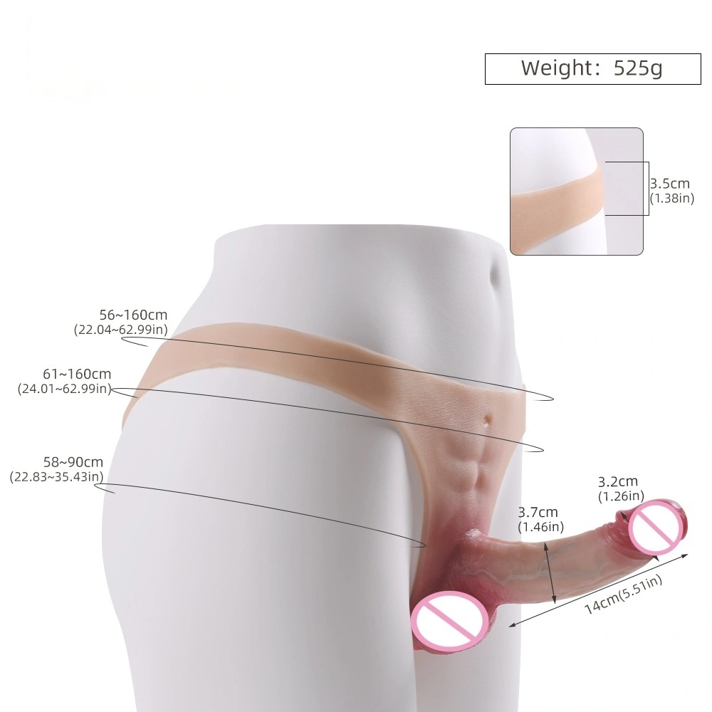 Realistic Silicone Strap-On Dildo with Wearable Harness
