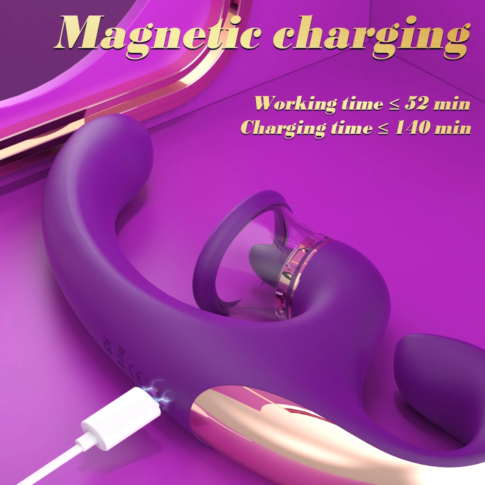 3-in-1 Tongue-Licking Suction & G-Spot Vibrator