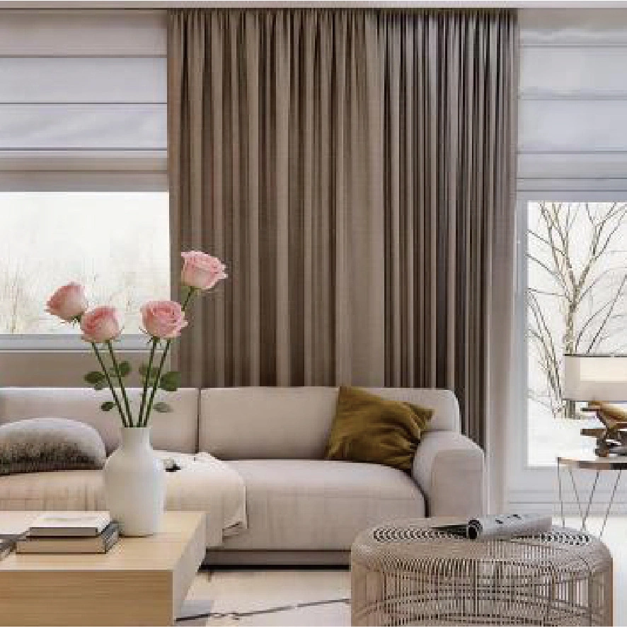 Combination Curtains | Layered Window Treatments & Shades