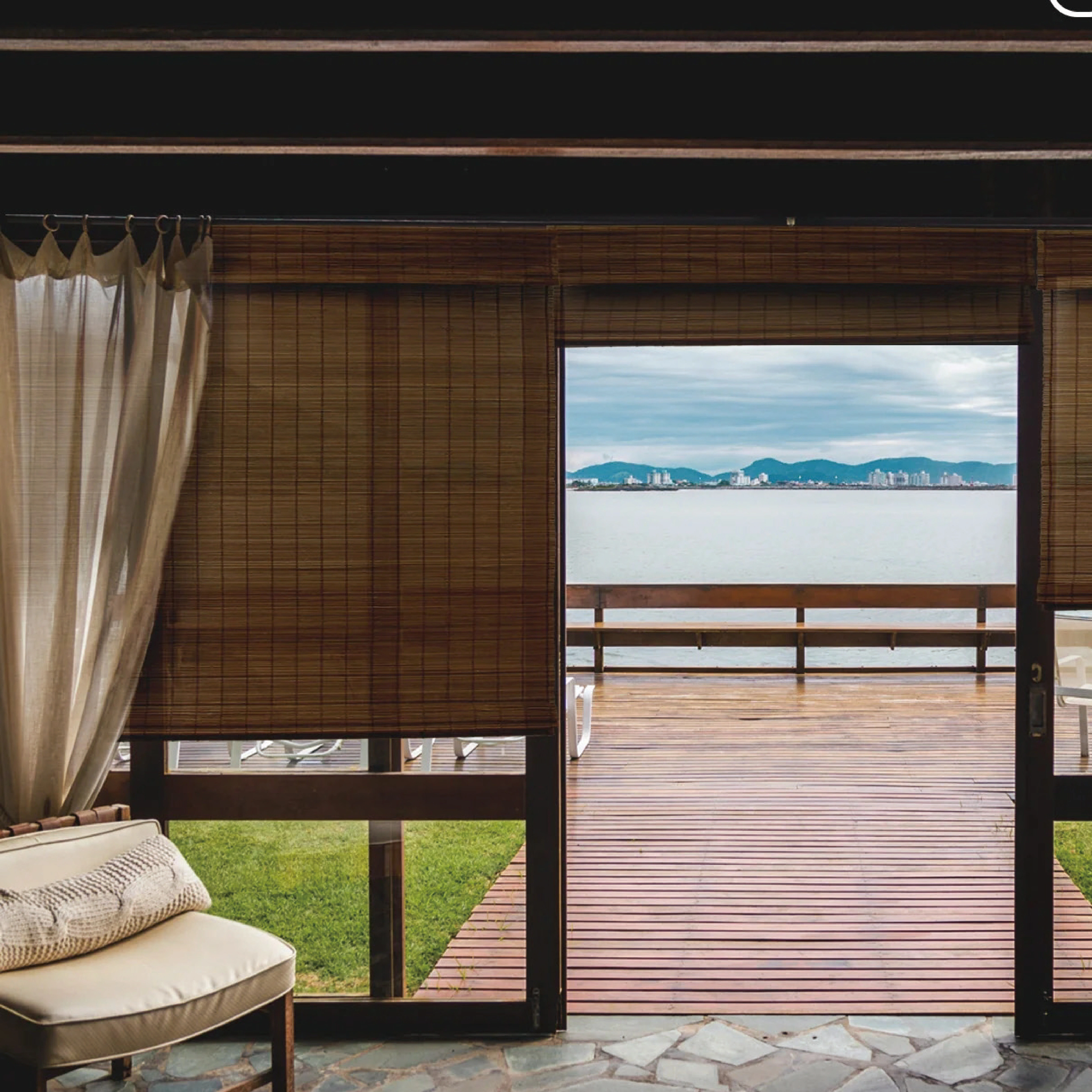 Bamboo Curtains Natural Texture Eco-Friendly Sun Shades