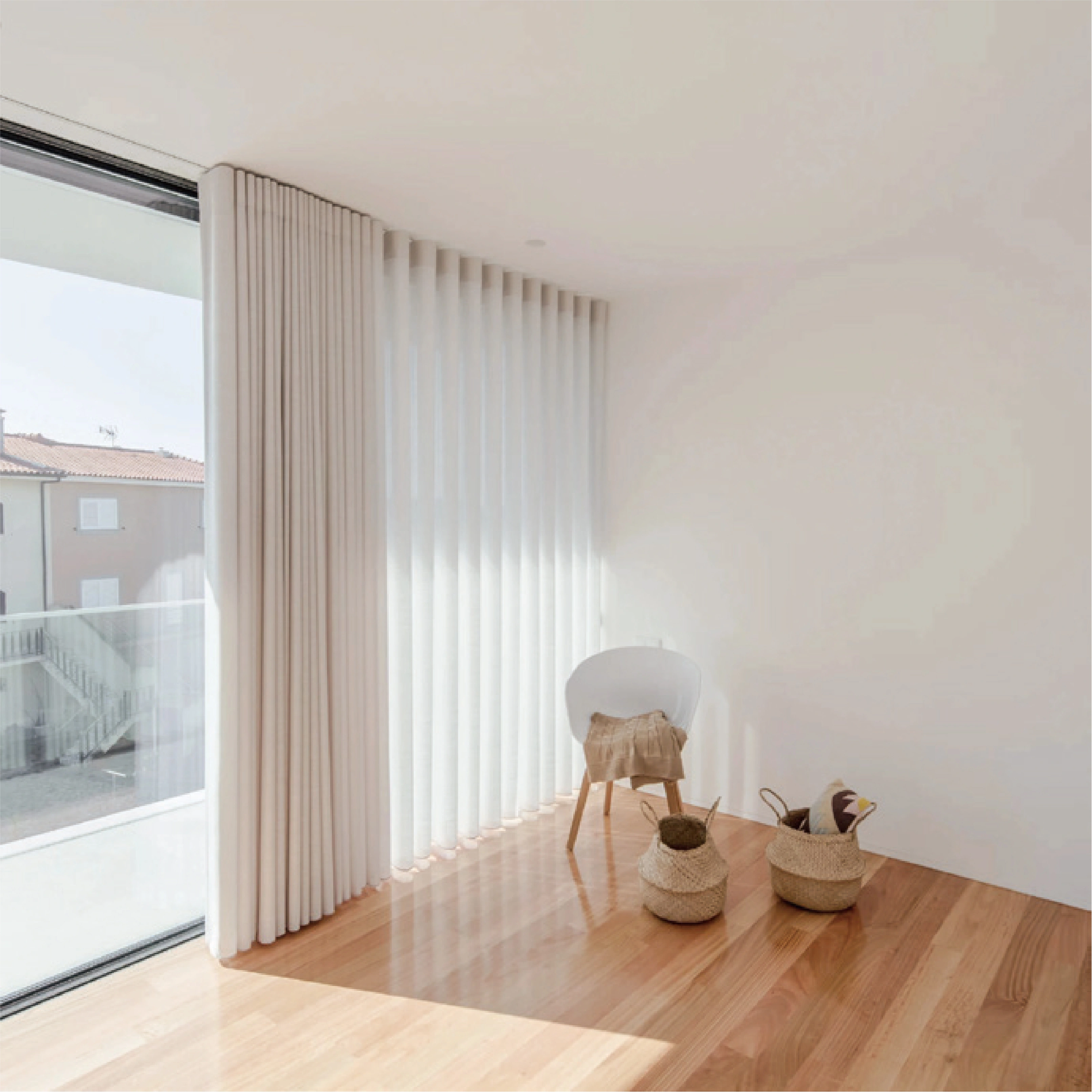Smart Control Motorized Curtains Remote Operation