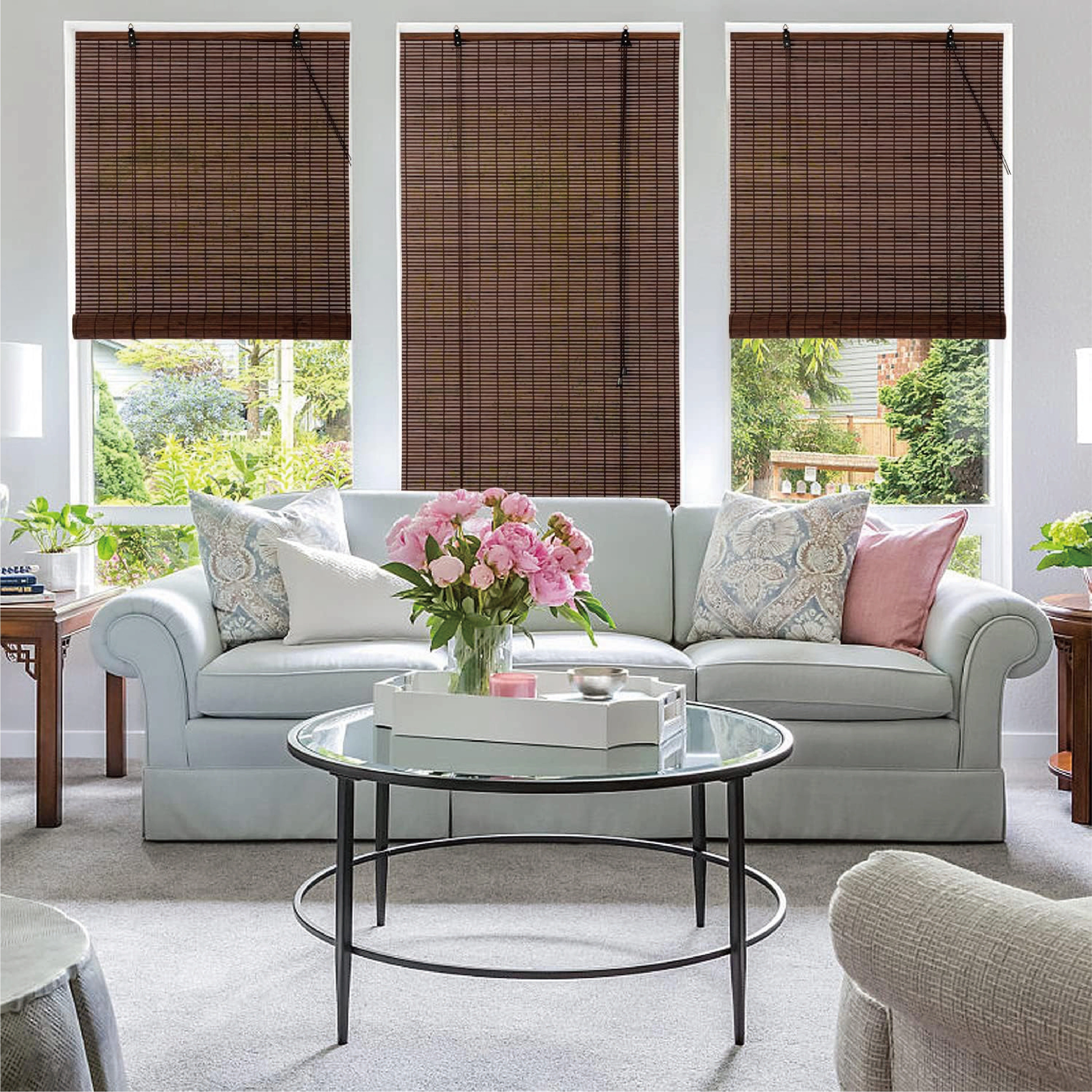 Bamboo Curtains Natural Texture Eco-Friendly Sun Shades