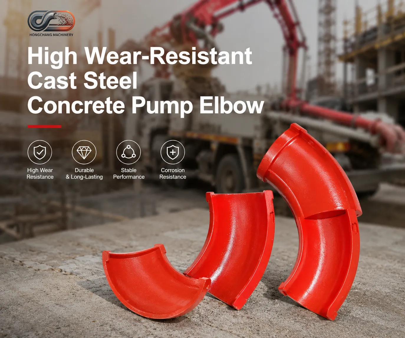 Concrete Pump Elbow Types: Cast, Forged and Double Layer
