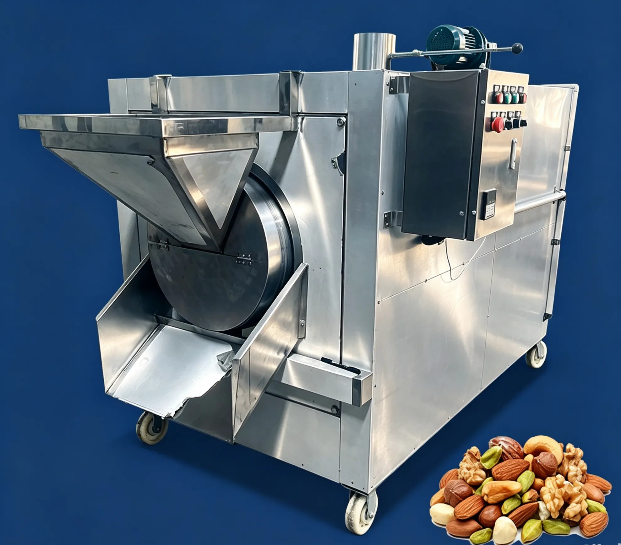 Industrial Roasting Machine Application in Nut Processing