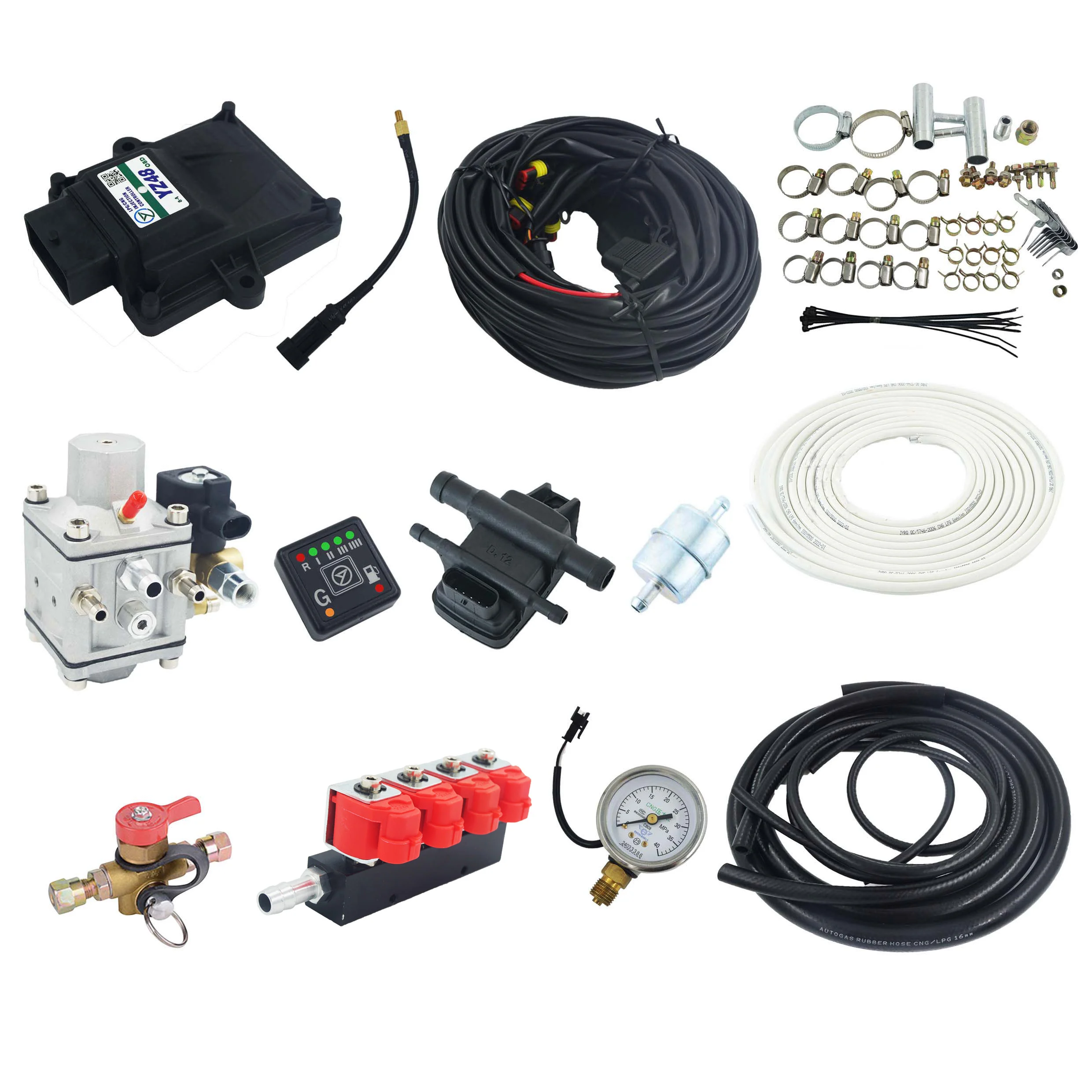 48-Pin YZ48-8D OBD Otogaz CNG Sistemi | 3-4 Silindir Dönüşümü