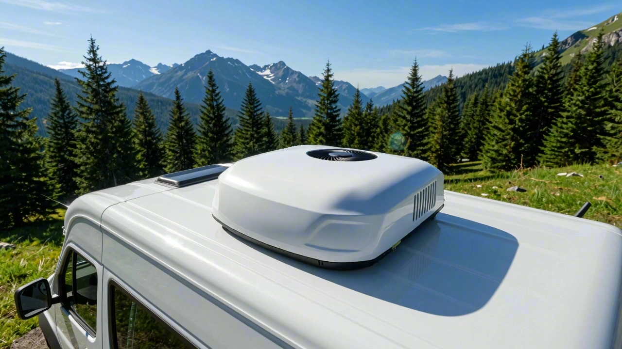 RV Roof Air Conditioner Installation and Mountain Area Application Case