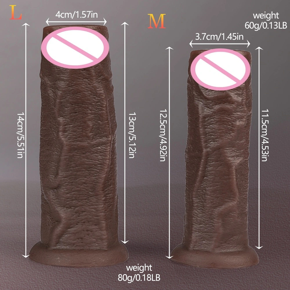 Herbruikbare zachte siliconen dildo-hoes met vleeskleurige vloeibare penisverlenger en condoomvergroter, volwassen speelgoed LM-D849