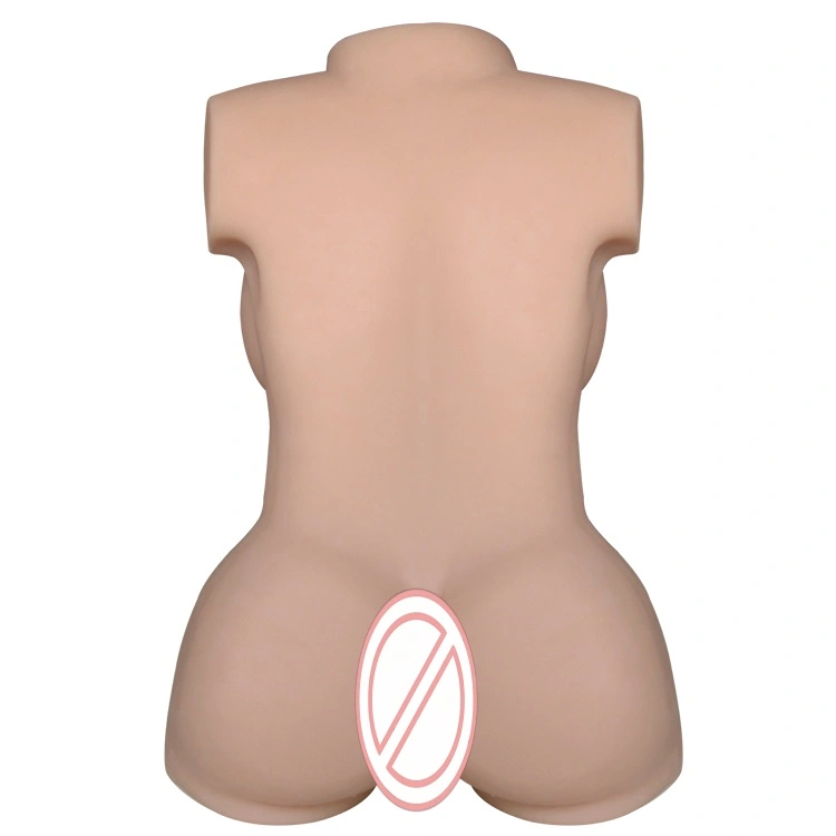 Realistisk simuleret intim del modelleret solid halvkrop intelligent TPE dukke mandlig masturbator vandtæt hul vagina/anus voksen情趣用品-BJD-A015-J
