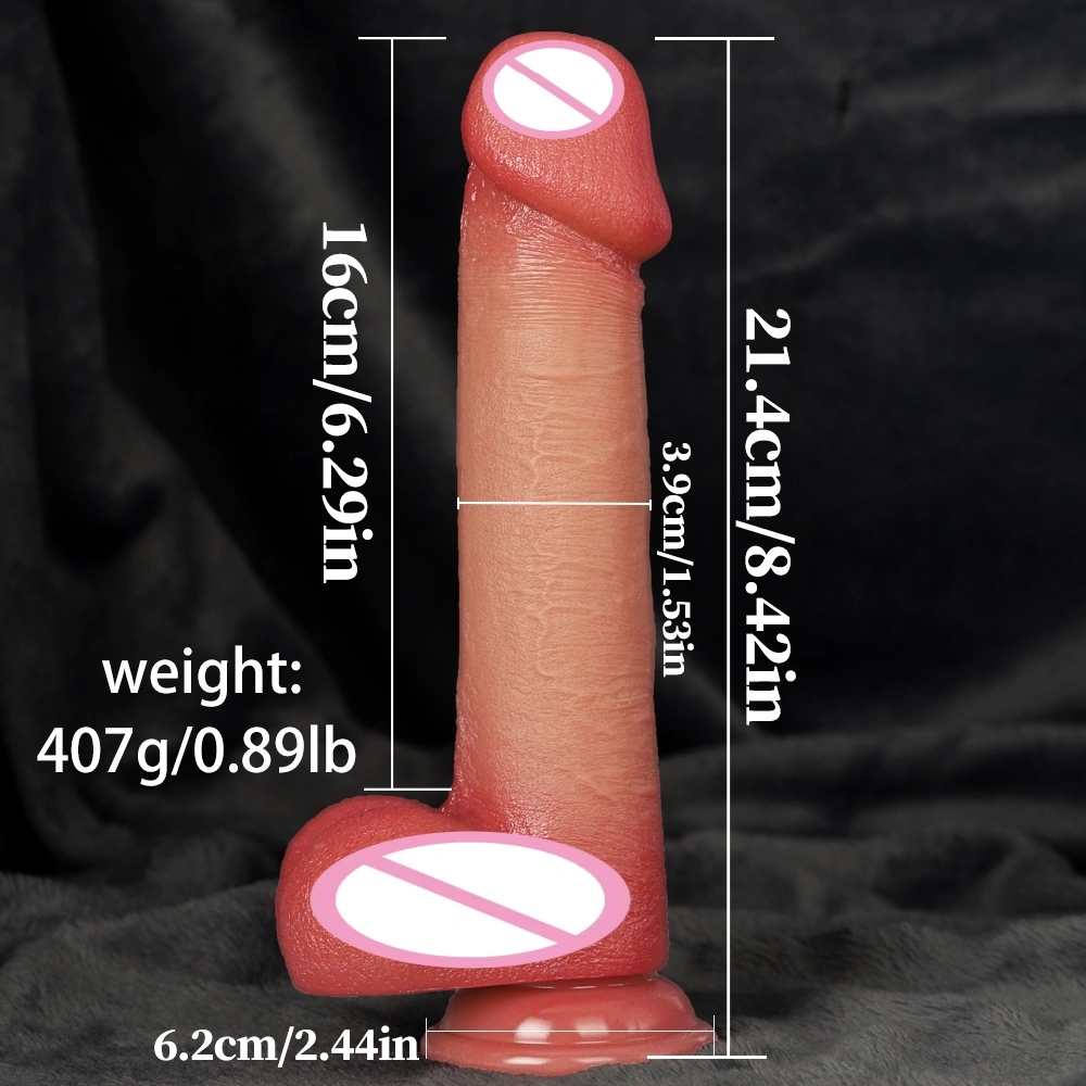 Geslachtsveilig materiaal, gemakkelijk schoon te maken, sterke zuignap, zacht en flexibel, handmatige nep-penis, geschikt voor vrouwen - LM-B322-1