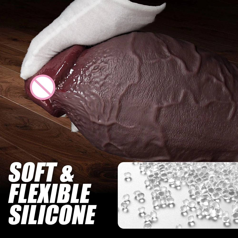 Handmatige realistische multi-grootte dildo exotische stijl zwarte penis G-spot volwassenen speelgoed-LM-B502-5-M
