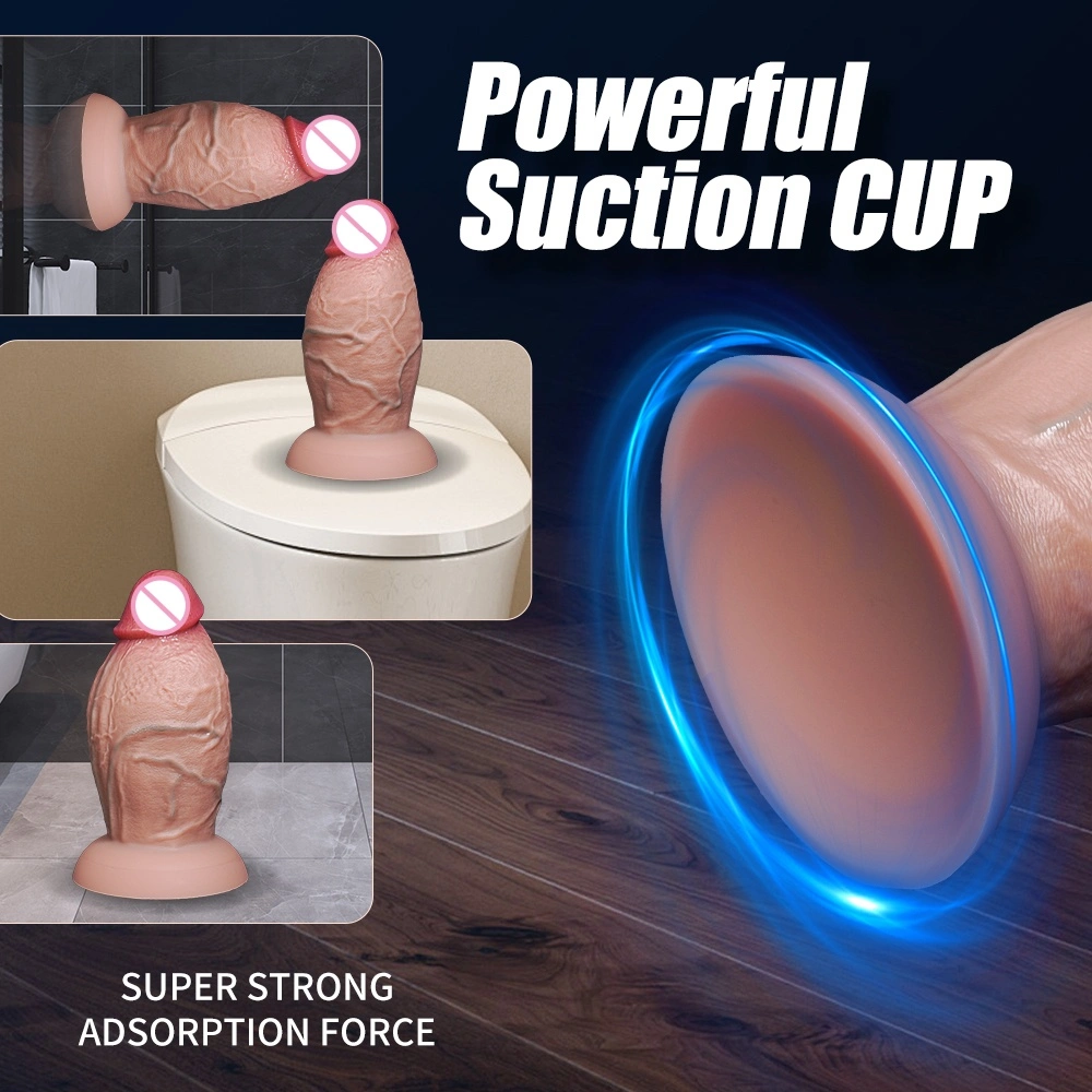 Handmatig realistische multi-dimensionele dildo exotische zwarte penis G-spot volwassen speelgoed-LM-B502-1-S