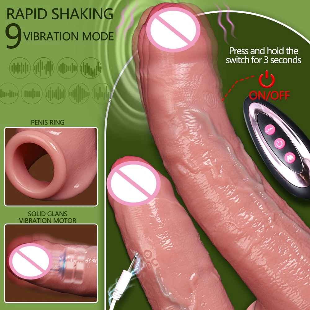 Elektrische condoom voor tanden, dikke en langere holle silicaanse penishoes voor mannen, vibrator sexspeelgoed, groothandel LM-CT609-6