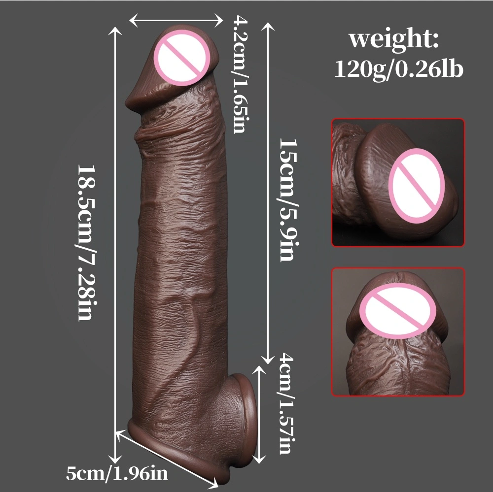 Volwassen vloeibare siliciumfabriek fabrikant realistische beweegbare voorhuid spuitwater dildo met band LM-D809