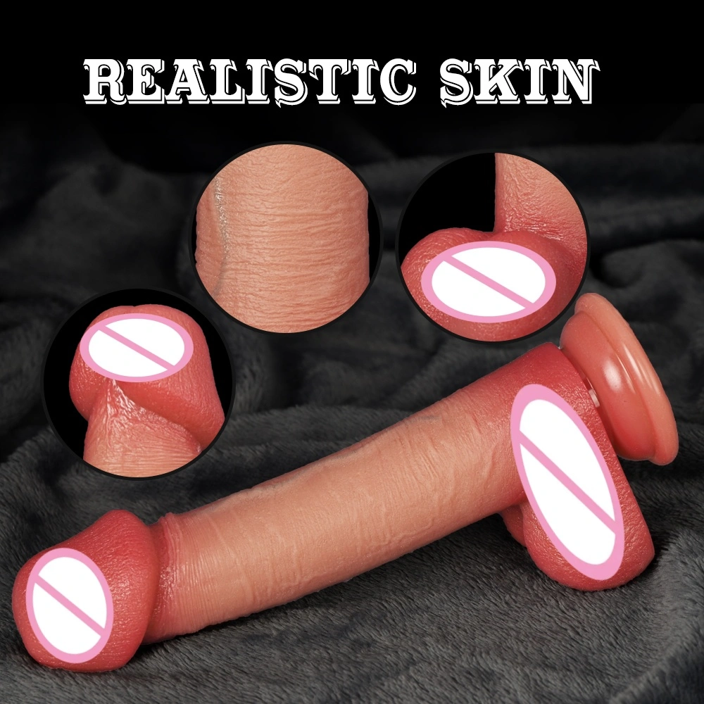 Geslachtsveilig materiaal, gemakkelijk schoon te maken, sterke zuignap, zacht en flexibel, handmatige nep-penis, geschikt voor vrouwen - LM-B322-1