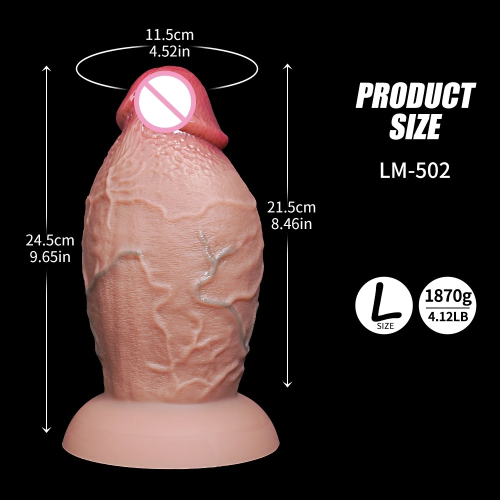 Waterdichte mannelijke/vrouwelijke penisvibrator handmatige dildo volwassen speelgoed -LM-B502-3-L