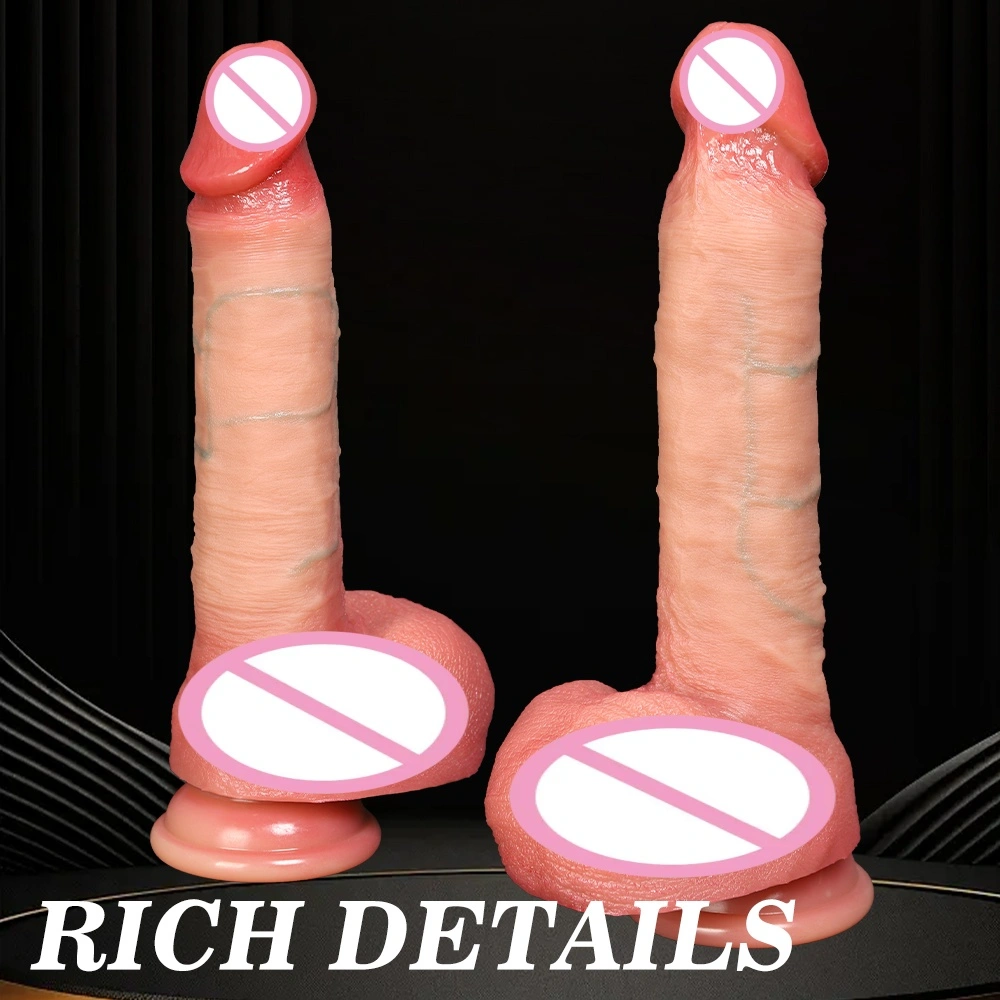 Groothandel vrouwenachtige kunstmatige penis grote dildo zacht waterdicht milieu vriendelijk volwassen speelgoed LM-A314-2