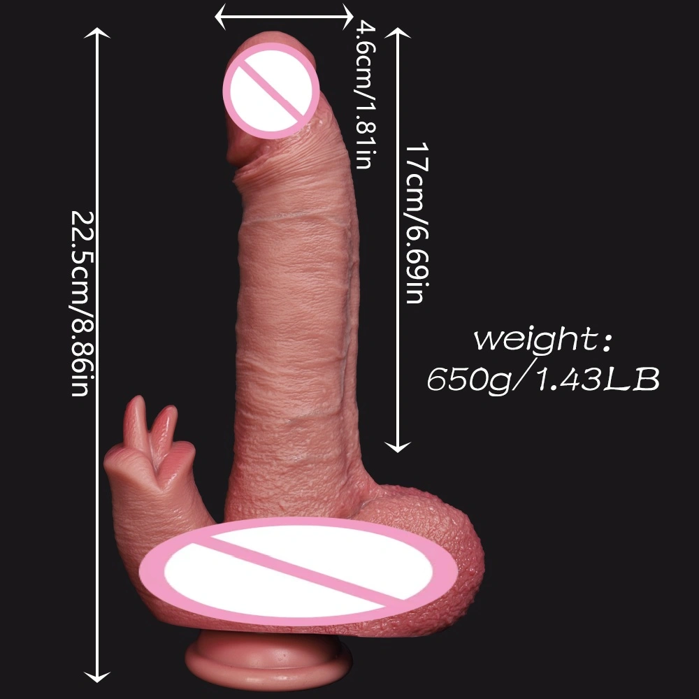 Realistische vrouwelijke clitoris vibrator zacht stokvormige dildo vrouwelijk volwassen speelgoed LM-A315-4
