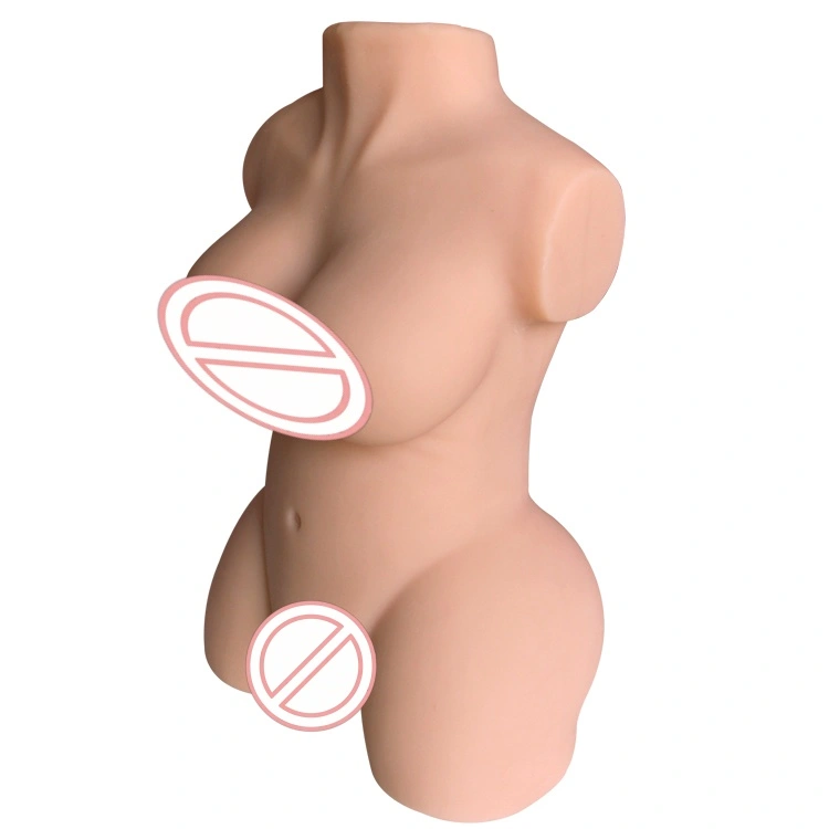 Realistisk simuleret intim del modelleret solid halvkrop intelligent TPE dukke mandlig masturbator vandtæt hul vagina/anus voksen情趣用品-BJD-A015-J